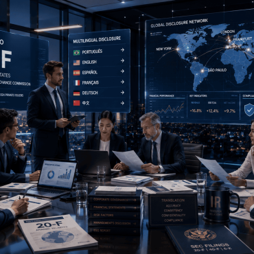 La traducción del Formulario 20-F gana relevancia estratégica para las multinacionales en ciclos de disclosure internacional